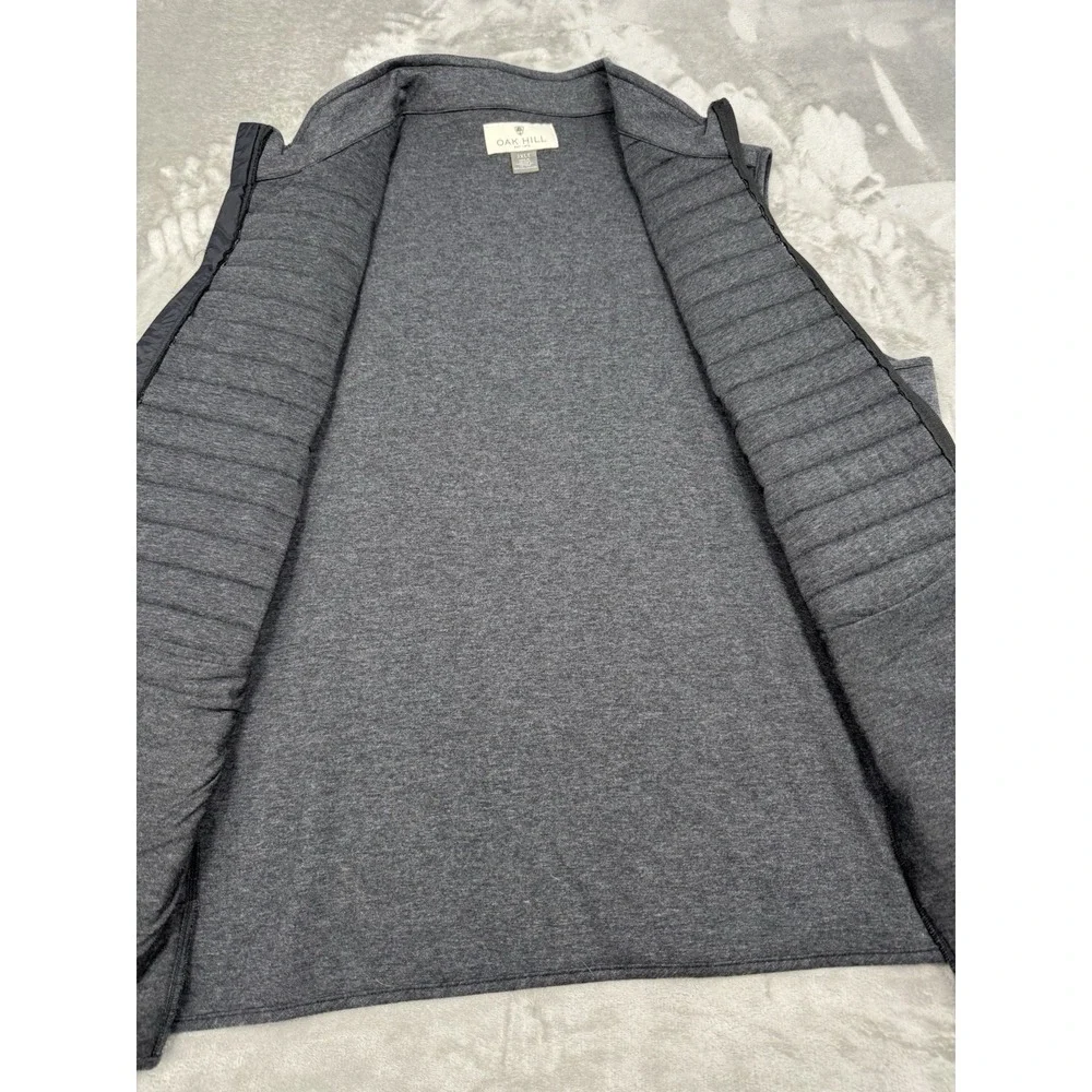 Oak Hill Puffer Vest Mens 3XLT Gray Black‎ Business Casual Finance Hiking NWT